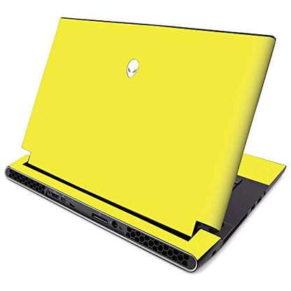 MightySkins Skin for Alienware M15 R2 (2019) - Solid Yellow | Protective, Durable, and Unique Vinyl Decal Wrap Cover | Easy to Apply, Remove, and Change Styles | Made in The USA - color: Solid Yellow