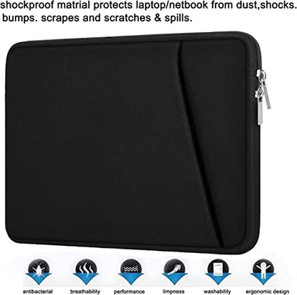 Laptop Case Sleeve 14 inch, Durable Carrying Bag Shockproof Protective Case Cover, Handbags Briefcase Laptop Bag Compatible with 14" MacBook Air/Pro HP Asus Lenovo Notebook Computer, Black - color: Black, size: 14 inch