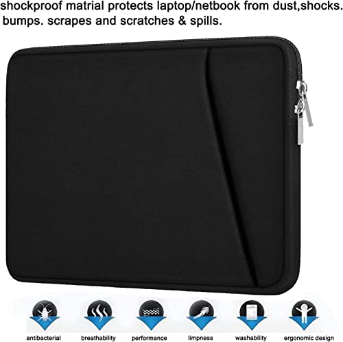 15 inch Laptop Sleeve, Shockproof Protective Cover Handbags Portable | Laptop Case, Handbags Briefcase Laptop Bag Compatible with 14" MacBook Air/Pro HP Asus Lenovo Notebook Computer - color: Black, size: 15 inch