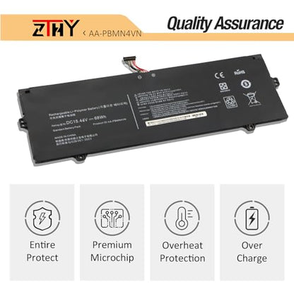 AA-PBMN4VN Battery Replacement for Samsung Galaxy Book Pro 360 15 15.6” | NP950XDB NP950XDB-KA1US NP950XDB-KB1US NP950XDB-KC5US NP950XDB-KC3US NP950QDB NP950QDB-KB1US NP950QED NP950QED-KB1US 68Wh