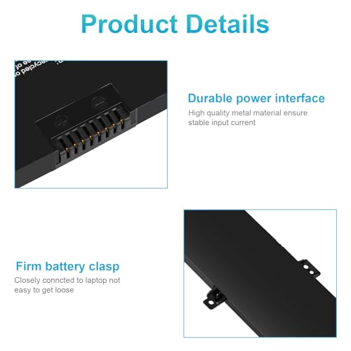 Futurebatt C31N1636 Laptop Battery for Asus VivoBook Pro 15 N580V N580VD N580VN N580GD NX580V NX580VD NX580GD X580V X580VD X580VN X580GD M580GD M580VD ZenBook Pro UX502VD N580VD-DM027T DM129T 47Wh - size: C31n1636 12.2 4.6 1.0 in