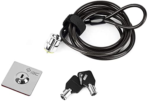 Laptop Cable Lock, Hardware Security Cable Lock with Keys, Anti Theft Combination Lock Compatible with Laptop Monitor Tablet Surface Projector and Other Electronic Devices (1 Pack) - size: 1 Pack