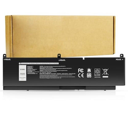 Futurebatt PKWVM Laptop Battery Replacement for Dell Precision 7550 7560 7750 7760 Mobile Workstation P44E P93F P44E001 P44E002 P93F001 P93F002 C903V CR72X 0CR72X 0447VR 068N03 17C06 453-BBCQ - size: PKWVM 14.17*3.74*1.18 in