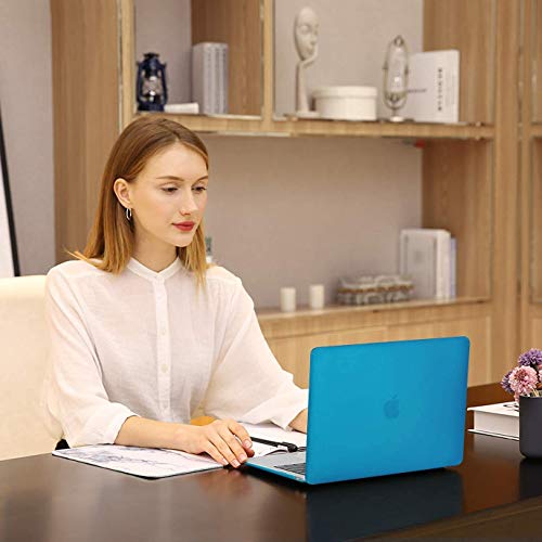 MOSISO Compatible with MacBook Pro 13 inch Case M2 M1, Aqua Blue | Plastic Hard Shell Case Cover 2026-2016A2338 A2251 A2289 A2159 A1989 A1708 A1706 with/without Touch Bar - color: Aqua Blue