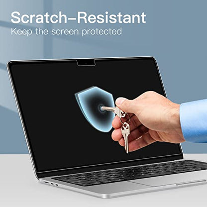 JETech Screen Protector for MacBook Air 13 Inch (M2-M5, 2022-2026), Anti-Glare PET Matte Film, Anti-Fingerprint, 2-Pack - size: MacBook Air 13 Inch (2022-2026)