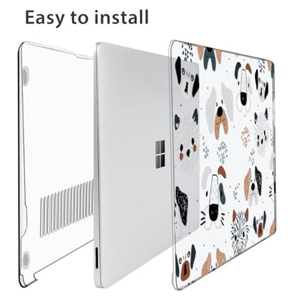 Case Compatible with Microsoft Surface Laptop 13.8-inch Touchscreen 2024 (7th Edition) Model 2036, Plastic Hard Shell Case + Keyboard Cover + Screen Protector + Webcam Cover, Funny Dog - color: Funny Dog