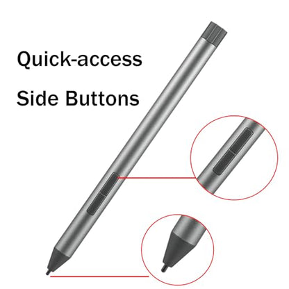 Digital Pen 2 Compatible with Lenovo Digital Pen 2, Compatible for Lenovo IdeaPad Flex 5, Digital Pen 2 for Yoga 6/7/9, ThinkBook (Black)
