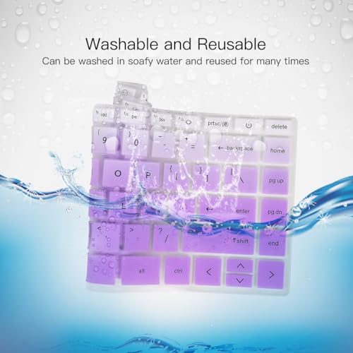 Keyboard Cover for 2023 14" HP Envy 2-in-1 14t-es000 14-es0013dx 14-es0033dx, HP 14" Laptop 14-ep 14-em 14t-ep000 14z-em000 14-ep000 14-ep0097nr 14-ep0145cl 14-em0047nr Keyboard Skin Protector - color: Ombre Purple