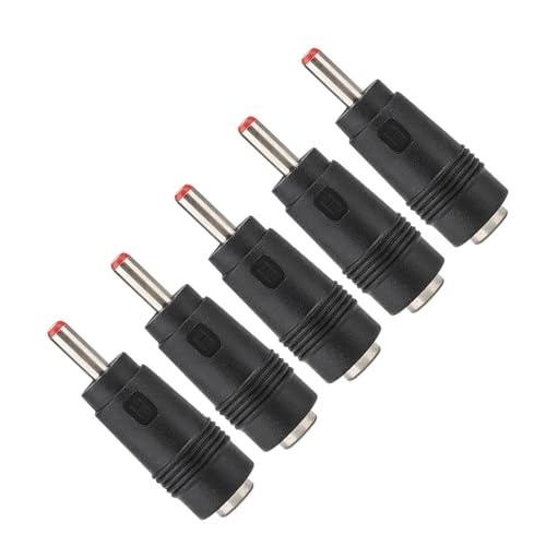 5PCS DC Power Adapter Connector 5.5x2.1mm Female to 3.5x1.35mm Male Plug Converter with Compact Design for Routers LED Strips CCTV Cameras