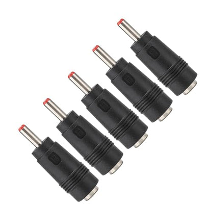 5PCS DC Power Adapter Connector 5.5x2.1mm Female to 3.5x1.35mm Male Plug Converter with Compact Design for Routers LED Strips CCTV Cameras