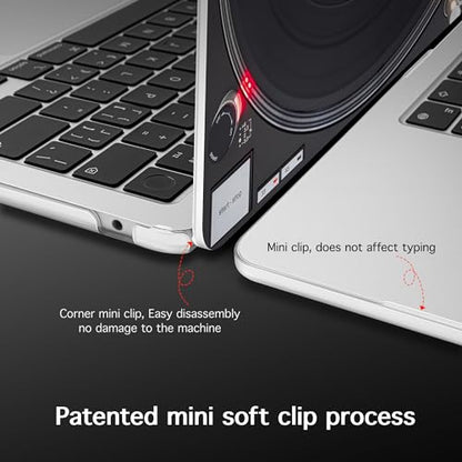 for 2026 MacBook Air 13-inch Laptop Case M5 2026 M4 2025 M3 2024 M2 2022 Release Model A3449 A3240 A3113 A2681, Hard Shell Cover for MacBook Air 13.6 inch, DJ Turntable - color: DJ Turntable