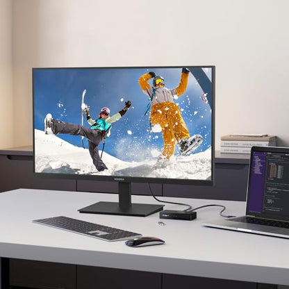 KOORUI 27 Inch QHD (2560x1440) IPS HDR Ultra-Thin Computer Gaming Monitor, 120Hz Refresh Rate, DCI-P3 95%, FreeSync & G-Sync, 1ms MPRT, VESA 100x100mm, Tilt Adjustable for Game and Work, E2721H - size: 27"/120Hz/QHD/IPS