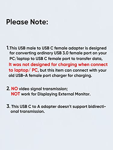 CableCreation 2Pack USB C Female to USB Male Adapter, 5Gbps USB3.1 to USB C Adapter Compatible with Laptops, Logitech StreamCam, etc - style: Cable Adapter-2Pack