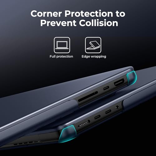 BlueSwan Matte Case for MacBook Pro 14 M5 M4 M3 M2 M1 Pro/Max 2026-2021 | 100% Color Match, Anti-Fingerprint, Anti-Scratch,Ultra Thin, Hard Shell Protective Cover, Matte Midnight - color: Matte Midnight