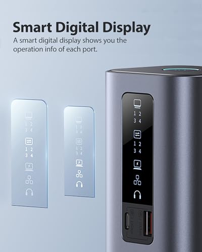 Baseus Spacemate Docking Station, 11-in-1 USB-C Dock for Windows Laptop, Baseus 100W USB C Charger Block, 3-Port Foldable Compact PPS Wall Charger
