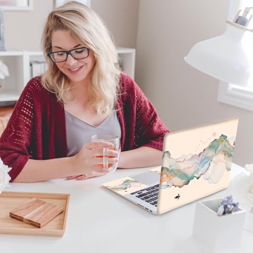 Laptop Notebook Skin Sticker Cover Decal, 12 13 13.3 14 15 15.4 15.6 inch Laptop Vinyl Skin Sticker Cover Art Protector Decal Universal, Ink Mountain - color: Ink Mountain