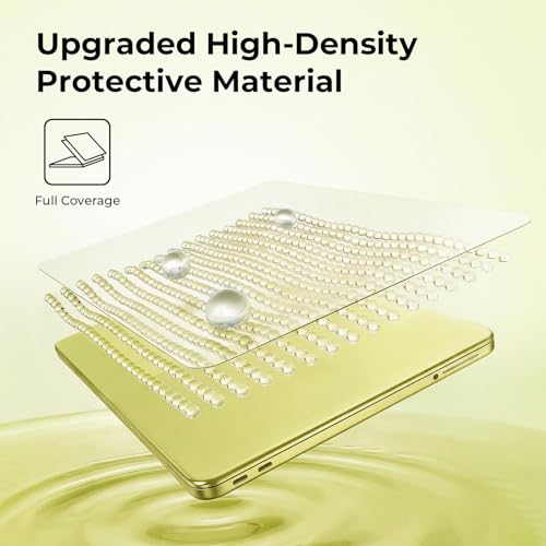 EooCoo Case for MacBook Neo 13 inch 2026, Scratch Resistant, Crystal Citrus | Lightweight, Sturdy, Easy Snap-On, Against Scratches & Everyday Bumps, Model A3404 with A18 Pro Chip - color: Crystal Citrus, size: Neo 13-inch