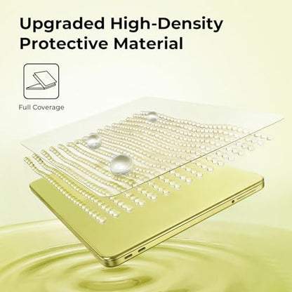 EooCoo Case for MacBook Neo 13 inch 2026, Scratch Resistant, Crystal Citrus | Lightweight, Sturdy, Easy Snap-On, Against Scratches & Everyday Bumps, Model A3404 with A18 Pro Chip - color: Crystal Citrus, size: Neo 13-inch