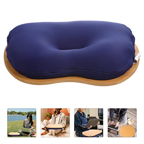 Yardwe Multi-Functional Laptop Bed Desk with Non- Bar Portable Lap Tray for Writing Study and Office and Bedroom Use