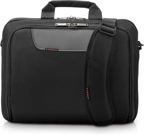 EVERKI Advance Laptop Briefcase 17.3 Inch - Business Briefcase for Men & Women, Ideal Lap Top Computer Bag for Travel, Heavy Duty Laptop Bag, Mens Lap Top Messenger Carrying Case, (EKB407NCH17) Black - size: 17.3 Inch