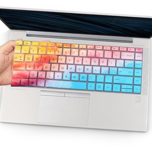 Keyboard Cover for HP EliteBook 840 G7 G8 14 Inch Notebook, HP EliteBook 845 G7 G8 14 Inch Notebook PC Model Laptop US Layout Keyboard Skin(Not for HP Elitebook 840 G5/G6)-Dazzling - color: Dazzling