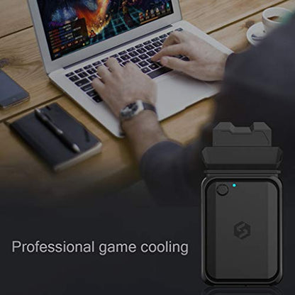 Laptop PC Cooler Led Display, Laptop Cooling Fan USB Powered, Laptop Air Extractor Vacuum Fan Silent for Rapid Cooling Gaming Notebooks and Pcs