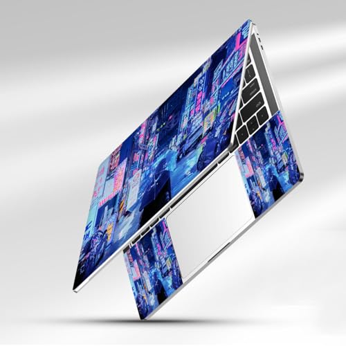 12.1 13 13.3 14 15.4 15.6 Inch Laptop Skin Decal, Laptop Skins Stickers Decals for Notebook PC, Universal Reusable Vinyl Laptop Cover Sticker, Waterproof Art Decal Protector I Neon Sign Street - color: Neon Sign Street