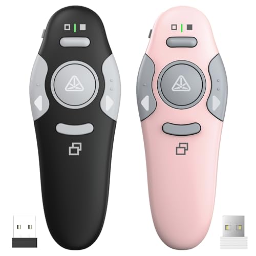 QUI Presenter Remote USB A Bundle | One Black & One Pink