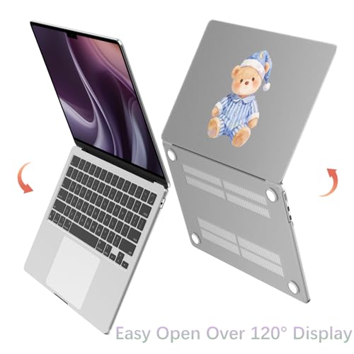 Compatible with MacBook Neo 13 inch Case 2026 Cute Kawaii Bear | Release Model A3404 with A18 Pro Chip | Protective Hard Shell Matte Cover for MacBook Neo 13'' - color: Bear A, size: MacBook Neo 13 inch