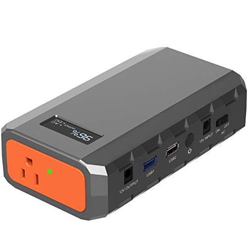 SinKeu 23,400mAh/86.58Wh Portable Laptop Phone Charger with AC Outlets | 65W Portable Power Bank External Battery Pack for Home Backup Travel Outdoor Emergency - color: Grey