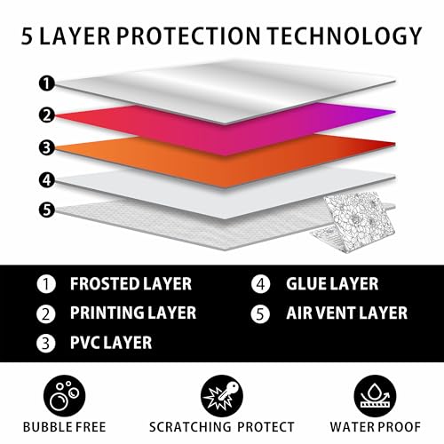 Laptop Skin Decal HP 15.6" - Black White Botanical, Laptop Cover Sticker, No Cutting Required, No Bubble, Waterproof, Scratch Resistant - Including Wide Screen and Wrist Pad - size: 15.6 inch