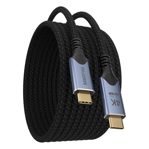 Type c to Type c Cable,20gbps USB c 3.2 gen 2,4k@60Hz Video,usbc Cable Monitor,240w USB c Cable,high Speed USB c Cable,10FT USB c Cord Compatible with Thunderbolt 4/3 - size: 10FT