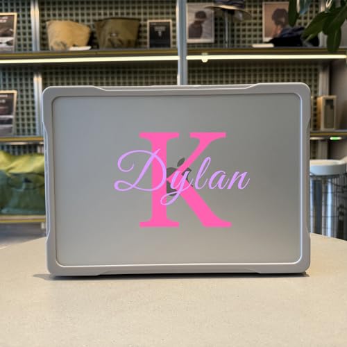 Batianda Ultimate Custom Name Case for MacBook Air 13 Inch 2018-2020 | Add Your Name or Initials, Lightweight Slim Design, Carbon Fiber Side Texture, Matte Hard Shell, Fits Model A2337/A2179/A1932 - color: Customizable Name