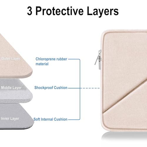 Laptop Sleeve 15.6 inch, Traveling Carrying Computer Bag with Zippered Pocket, Shockproof Protective Laptop Case Compatible for Apple Notebook, HP, Dell, Acer, Asus, Lenovo, Pink - color: Pink, size: 15.6 inch
