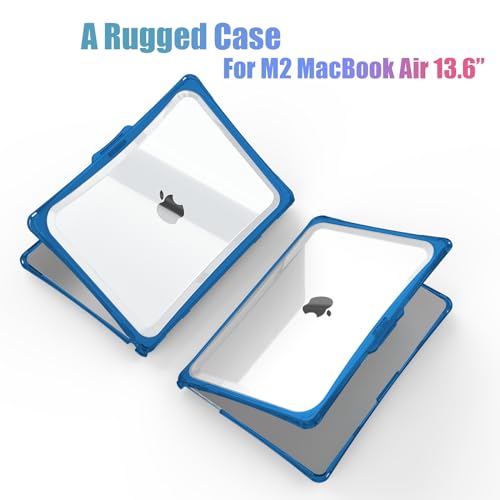 IBENZER Hexpact Protective MacBook Air 13 inch Case M5 2026 M4 2025 M3 M2 2024-2022 A3449 A3240 A3113 A2681, Heavy Duty Case & KeyboardCover & ScreenFilm, Navy Blue, HPE-KK-NVBL+2B - color: Navy Blue
