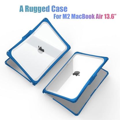 IBENZER Hexpact Protective MacBook Air 13 inch Case M5 2026 M4 2025 M3 M2 2024-2022 A3449 A3240 A3113 A2681, Heavy Duty Case & KeyboardCover & ScreenFilm, Navy Blue, HPE-KK-NVBL+2B - color: Navy Blue