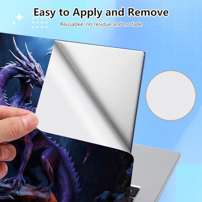 Universal Laptop Skin Sticker Decal for 11.6”12" 13" 13.3" 14" 15" 15.4" 15.6" Reusable Waterproof Scratch-Scratch Resistant Protective Vinyl Laptop Notebook Skin Stickers - Purple Dragon - color: Purple Dragon