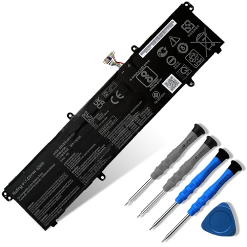 42Wh B31N1911 Battery Replacement for ASUS VivoBook Flip 14 TM420IA M413 M413DA TM420IA F413 K413 X413 Series Laptop C31N1911 0B200-03580000 0B200-03750000 B0B200-03580300 11.55V 3640mAh - size: 11.1*3.02*0.24 inch B31N1911