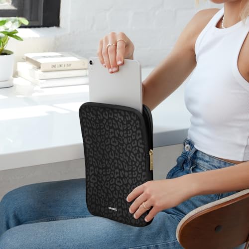 Vandel Slim & Protective Tablet Sleeve for 9-11 inch iPads A16, 11" iPad Pro, 10.9" iPad,10.2" iPad, 10.9" iPad Air, 11 Inch Samsung Galaxy Tab A9+, Bag Fits Magic Keyboard - color: c. Black Leopard, size: 9-11 Inch Tablet