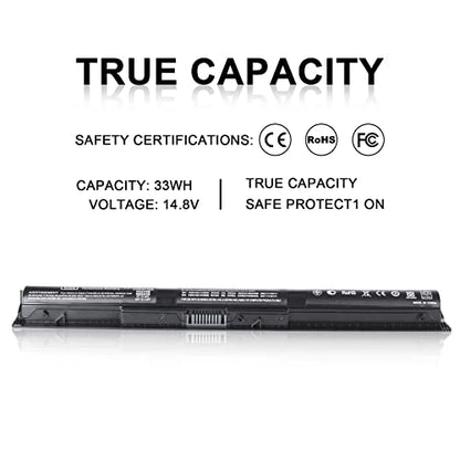 TSKYBEAR K104 Notebook Battery Compatible with HP Pavilion 14-ab 14T-ab 15-ab 15-an 17-g Series TPN-Q158 HSTNN-LB6S Spare 800049-001 800050-001 800010-421 800009-421 KI04 Notebook Laptop Battery - size: KI04