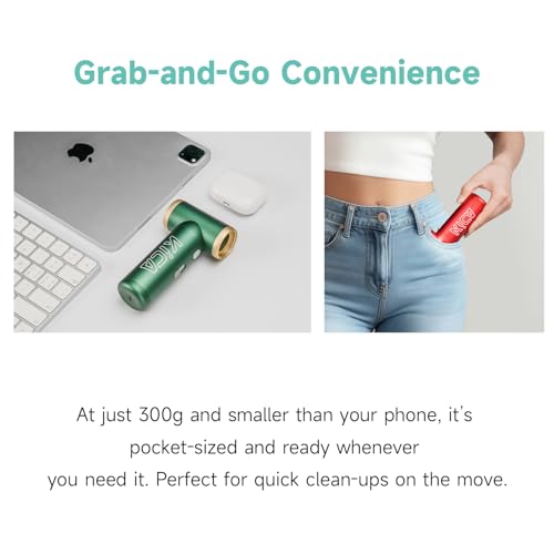 KiCA JetFan 2S Combo Electric Air Duster, 117,000RPM Blower, Green | Powerful electric blower with rechargeable battery, metal construction and versatile use for keyboards, cars and camping