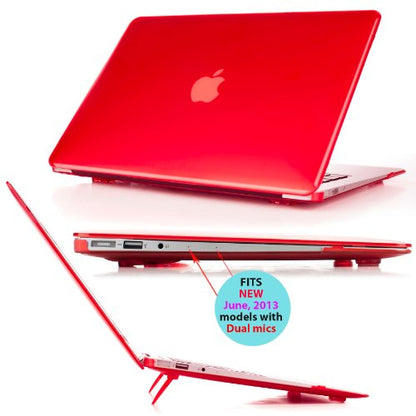 mCover Case Compatible for 2010~2019 13.3" Apple MacBook Air A1369 A1466 (Without Retina Display) Laptop Computer ONLY (NOT Fitting Other MacBook Models) - Red - color: Red