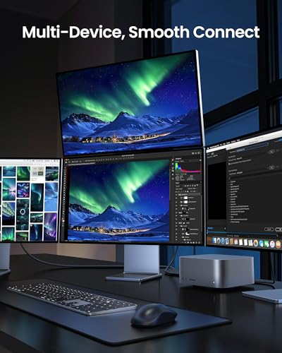 Silkland USB-IF Certified USB4 for Thunderbolt 5 Cable 5FT, 80Gbps 240W 8K | up to 120Gbps Bandwidth, 8K@120Hz/4K@540Hz, Braided USB C Data Cable Compatible for Thunderbolt 4, SSD, MacBook, iPhone17/16 - size: 5 Feet