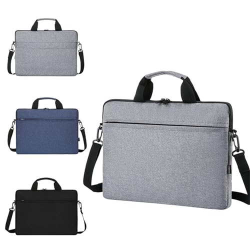 Laptop Bag Water-resistant Laptop Sleeve Case with Shoulder Straps & Handle, Computer Slim Briefcase - color: Pink, size: 14