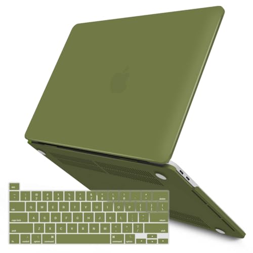 IBENZER Compatible with MacBook Pro 14 Inch Case 2026 2025 2024 2023 2022 M5 M4 M3 M2 M1 A3434 A3112 A3185 A3401 A2918 A2992 A2779 A2442 Mac Pro/Max,HardShellCase&KeyboardCover,Macha,T14MOGN+1 - color: Macha Green, size: For Macbook Pro 14" with Touch ID