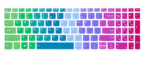 Keyboard Cover for Lenovo Yoga 7i 15.6" 16", IdeaPad 3/3i 15.6 17.3, 5/5i 15.6 17.3/Flex 5/Flex 5 15.6, Yoga Slim 7 15, Slim 7 15.6, ThinkBook 15/15P G2 G3 G4 (Rainbow) - color: Rainbow