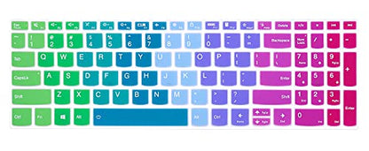 Keyboard Cover for Lenovo Yoga 7i 15.6" 16", IdeaPad 3/3i 15.6 17.3, 5/5i 15.6 17.3/Flex 5/Flex 5 15.6, Yoga Slim 7 15, Slim 7 15.6, ThinkBook 15/15P G2 G3 G4 (Rainbow) - color: Rainbow