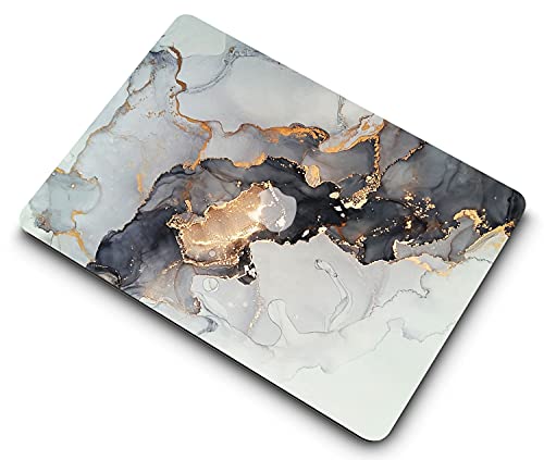 Hard Cover Compatible with MacBook Air 11 inch Case 2015 2014 2013 2012 2011 2010 Realease Model A1465 A1370, Color Printing Matt Plastic Hard Protective Shell Cover Case - Grey Gold Marble - color: 1042 Grey gold marble, size: Air 11" 2010-2015(A1370/A14