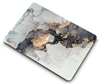 Hard Cover Compatible with MacBook Air 11 inch Case 2015 2014 2013 2012 2011 2010 Realease Model A1465 A1370, Color Printing Matt Plastic Hard Protective Shell Cover Case - Grey Gold Marble - color: 1042 Grey gold marble, size: Air 11" 2010-2015(A1370/A14