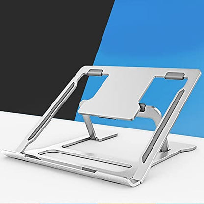 Folding Portable Laptop Stand Angle/Height Adjustable Aluminum Alloy Notebook Computer Bracket Heat Dissipation